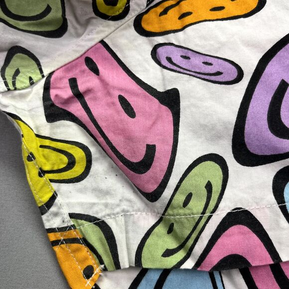 Vintage‎ aLab Button Down Shirt XL Melting Smiley Face Multicolor Hippy Trippy - Picture 8 of 14